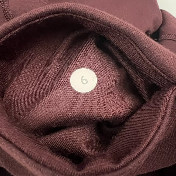 Lululemon Leggings Women's 6 Bordeaux Drama Gather & Crow Crop Slit Capri - Picture 7 of 16